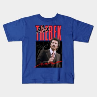 Alex trebek/// retro for fans Kids T-Shirt